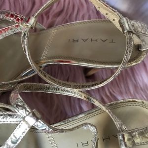 Tahari Shoes - Tahari Sandal Gold Tahari Shoes - Tahari Sandal Gold